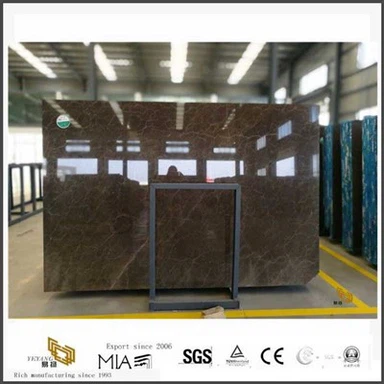 Slabs marmar coklat gangsa cina baru untuk jubin hotel dengan harga murah