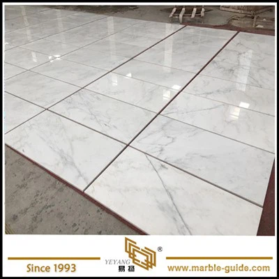 Jubin Lantai Marmar Putih Oriental