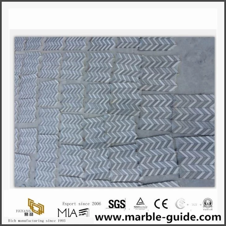 Popular Marble Stone White Mosaic Wall Tile For Bathroom From China