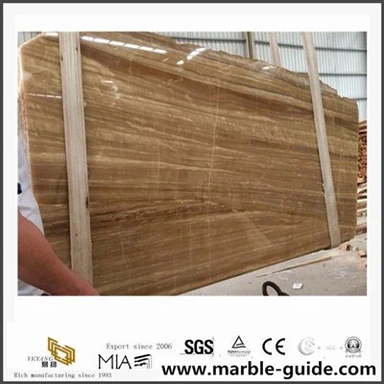 Marmar Kuning Kayu Kayu Berkualiti Tinggi Untuk Jubin Dinding, Jubin Lantai, Projek