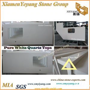 Dapur White Quartz Tulen Counterotps Dan Vanity Tops