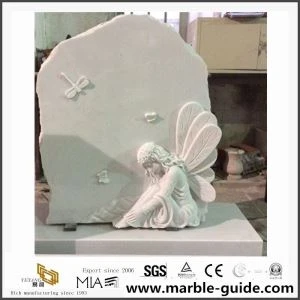 Monumen Marmer Putih Gaya Eropah Dengan Malaikat Arca