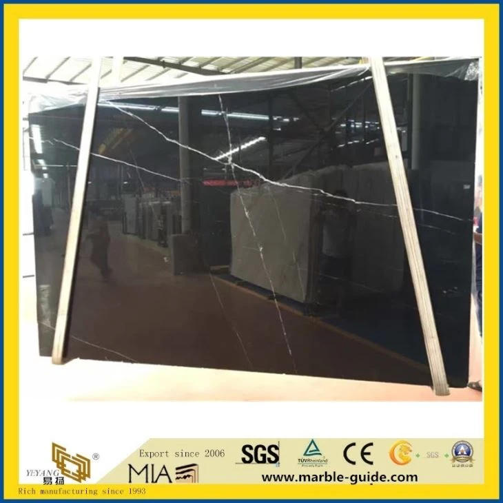China murah nero marquina marmar untuk lantai/dinding/jubin