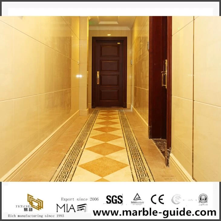Villa Project With Gold Marble And Resin Yellow Onyx Decoration