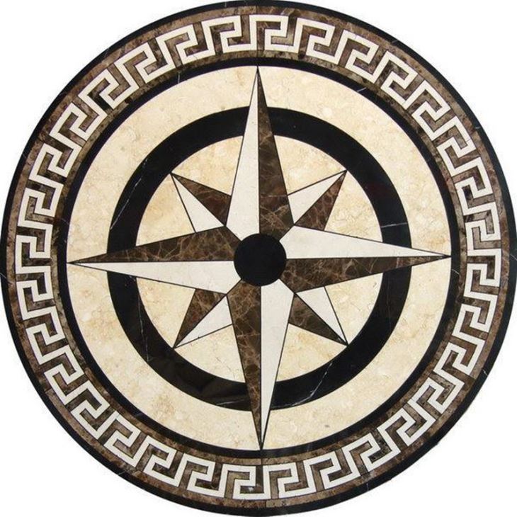Marble Waterjet Medallion For Flooring