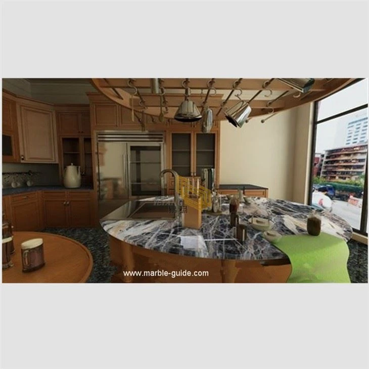 Jungle Black Marble Kitchen Countertops