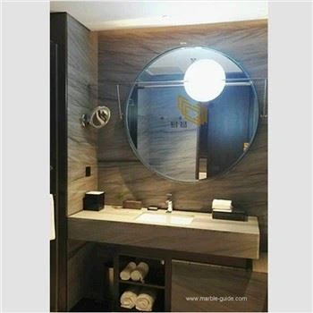 Idea Top Vanity Bilik Mandi Marmar Kelabu Permata
