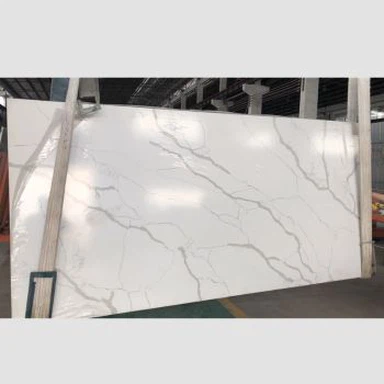 Slabs kuarza Calacatta yang digilap