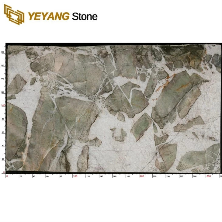 Luxury Knight Green Marble With White Vein Slabs
